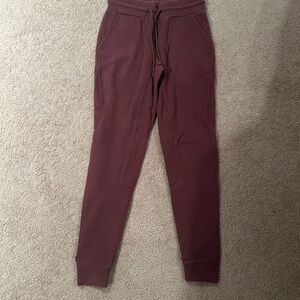 Alphalete Burgundy Jogger Pants